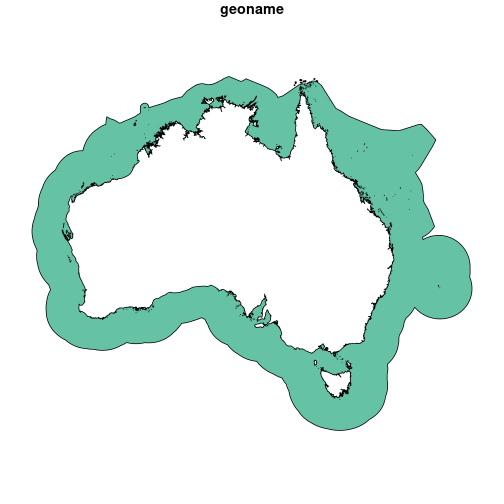 Map of the Australian EEZ.