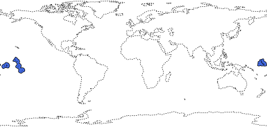 Kiribati's EEZ. World coastlines are shown as dashed line for reference.